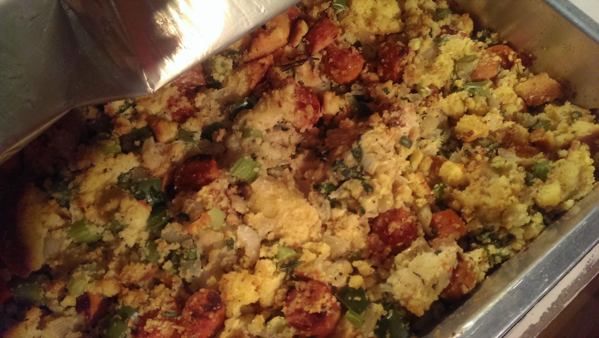 Potluck: Cornbread and Sausage Dressing