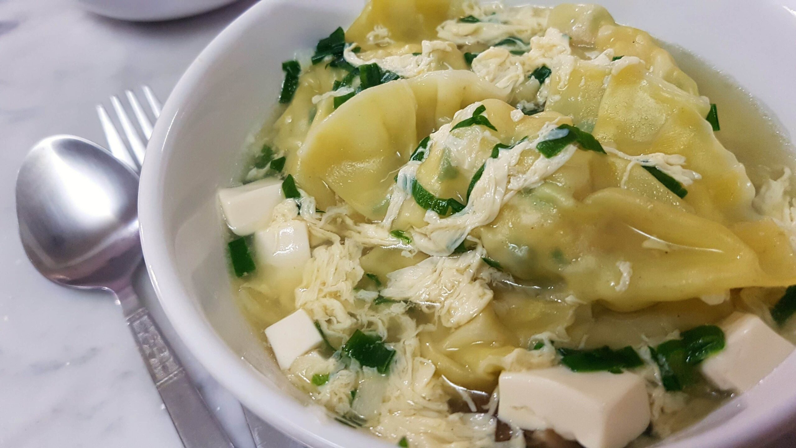 Korean Dumplings (Mandu) In Soup