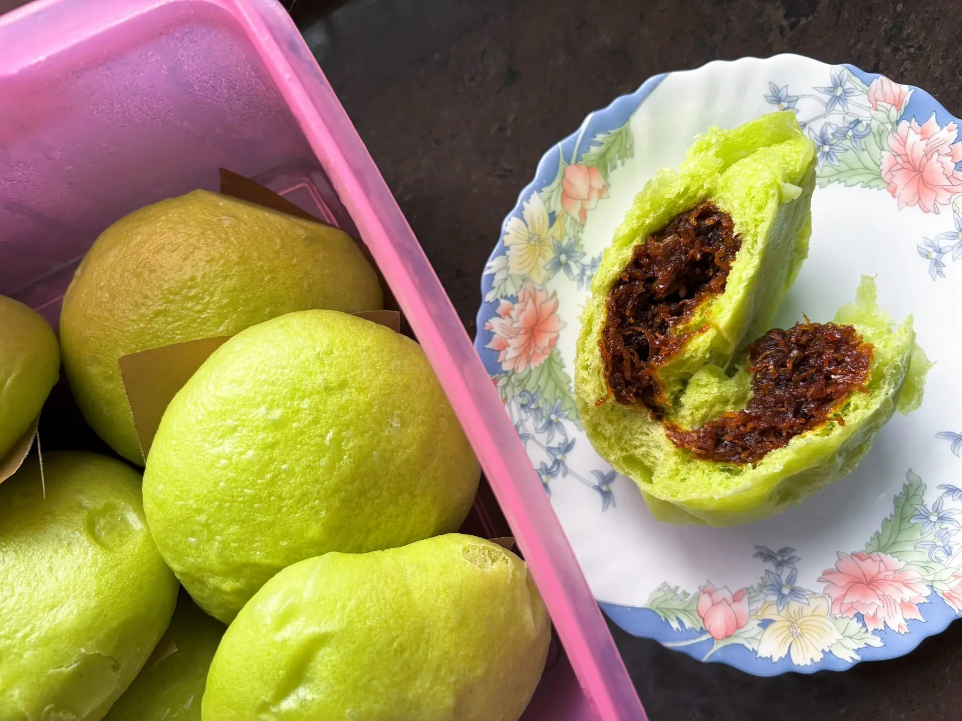 Pandan Coconut Pau